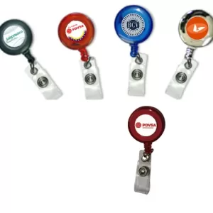 Gancho extensible (yoyo) porta carnet con resina