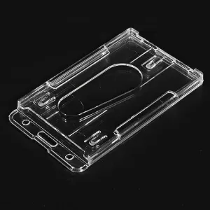 Porta carnet vertical traslucido doble tarjeta