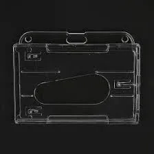 Porta carnet horizontal traslucido doble tarjeta